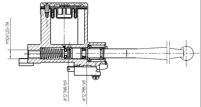 Maître Cylindre de Frein Droit Sifam Fixation Ø22 Piston Ø12.7mm - vue 3
