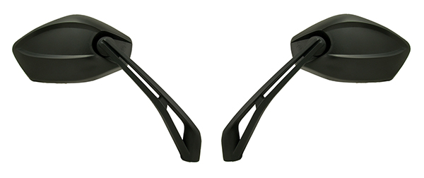 Paire de rétroviseurs universels Kyoto M10 et M8 noir
