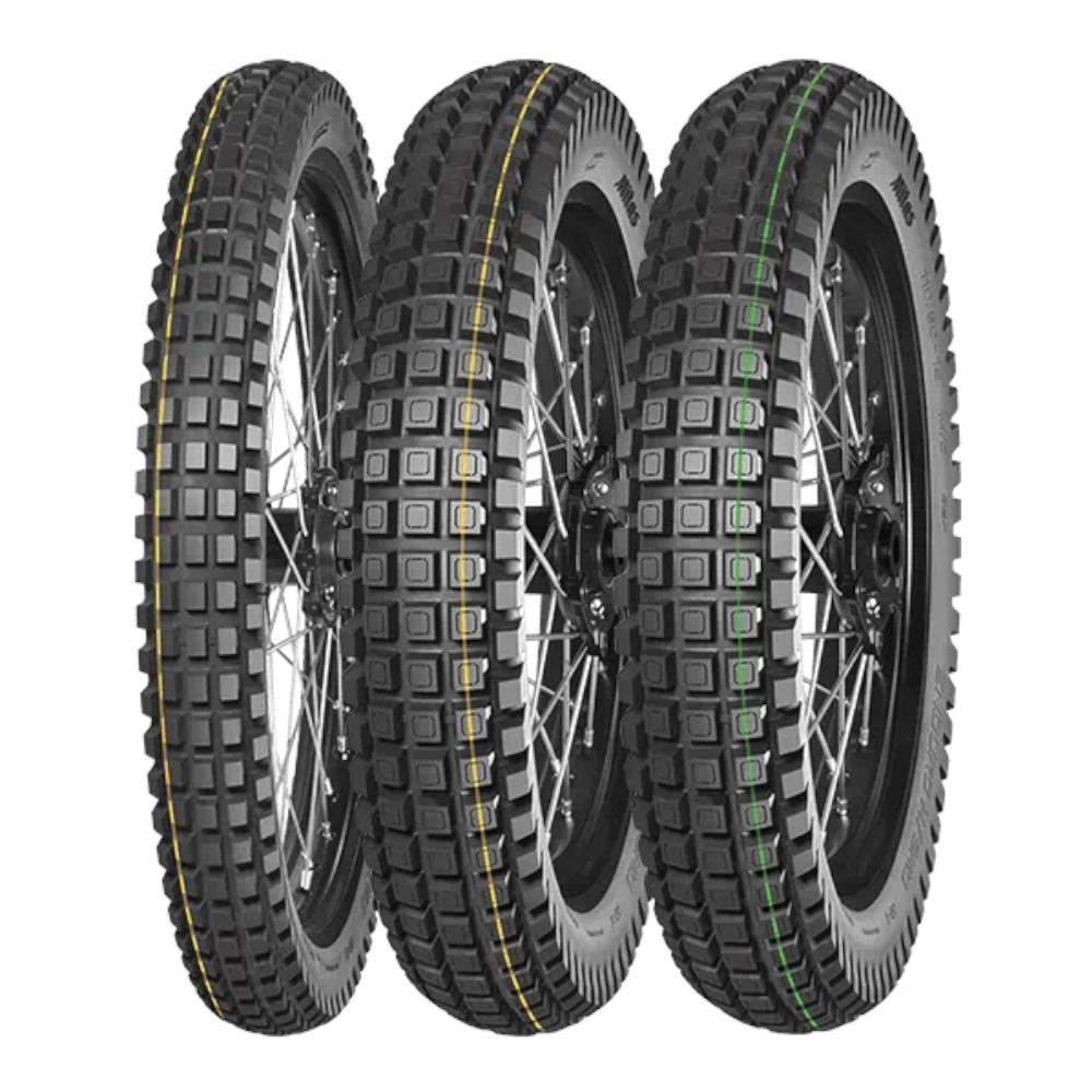 Pneu arrière 120/100-18 68P TL/TT Mitas Enduro Hybrid Super Yellow - vue 2
