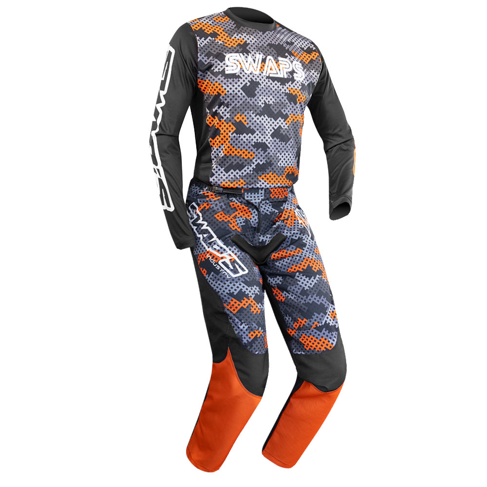 Pantalon Cross Swaps Orange XL - vue 3