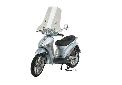 Pare-brise Fabbri Piaggio Liberty haut sans bord