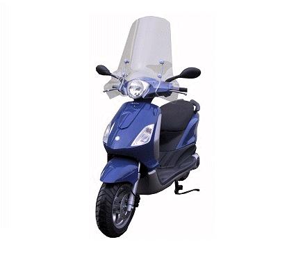 Pare-brise Fabbri pour Piaggio Fly haut sans bord