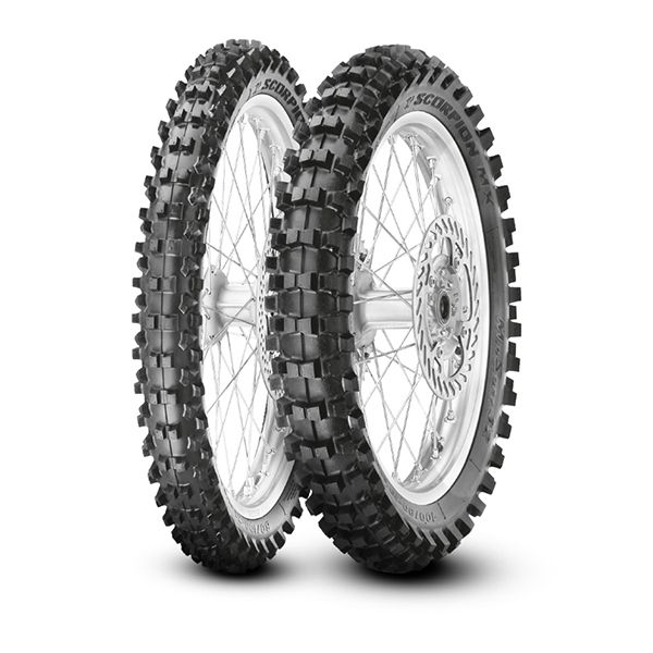 Pneu arrière Pirelli Scorpion MX32 80/100-12 NHS 50M TT mid soft - vue 2