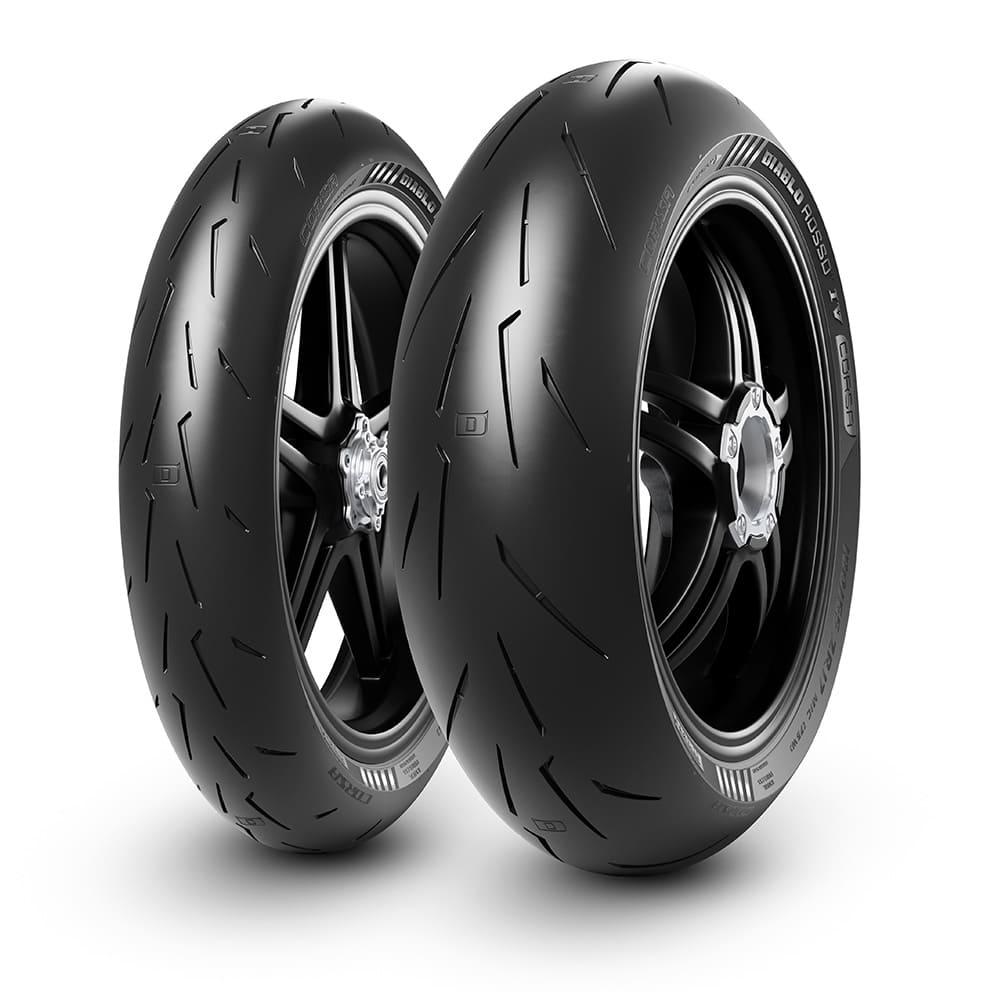 Pneu Pirelli Diablo Rosso IV Corsa 120/70 ZR 17 M/C 58W TL - vue 2