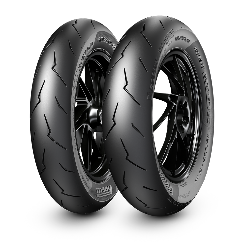 Pneu avant Pirelli Diablo Rosso Scooter 120/70-15 M/C 56S TL - vue 3