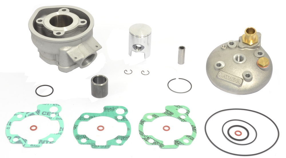 Kit cylindre 50cc aluminium Ø40 Aprilia Athena avec culasse pour moteurs Minarelli AM3/AM4/AM5/AM6