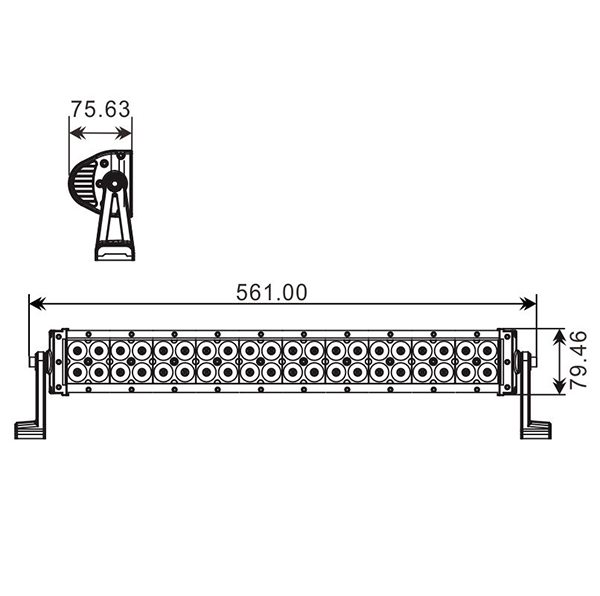 Projecteur Quad 40 LED 120W 7200Lum, Epistar Leds,CE Rohs - vue 3