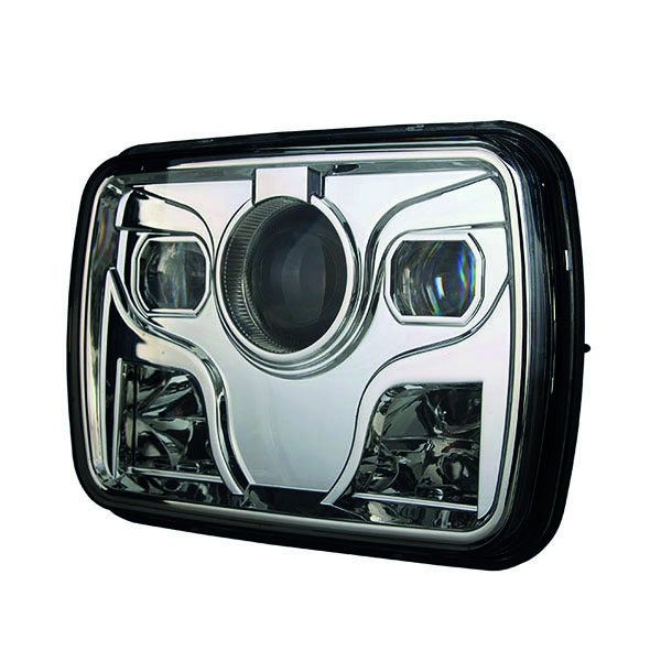 Phare avant Sifam projecteur rectangulaire 10 LEDs cristal - vue 2