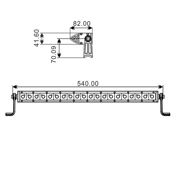 Projecteur Quad 20 LED 100W 3D Sifam - vue 2