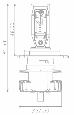 Ampoule H4 LED Myra 16W 2200 Lumens + Ballast - vue 2