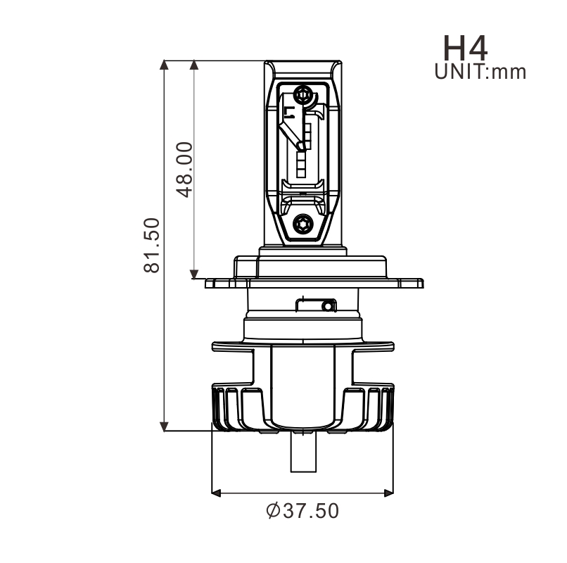 Ampoule H4 LED Myra 16W 2200 Lumens + Ballast - vue 4