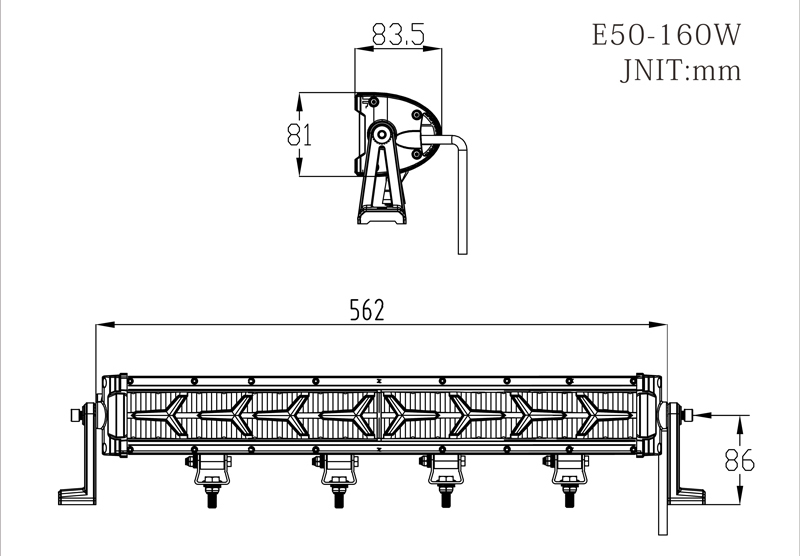 Projecteur LED 22 pouces (562 mm) Sifam avec fonction feux diurne - vue 6