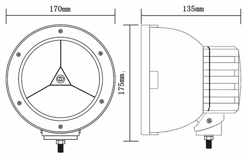 Projecteur LED 45 W 4050 lm Sifam - Lot de 2 - vue 5