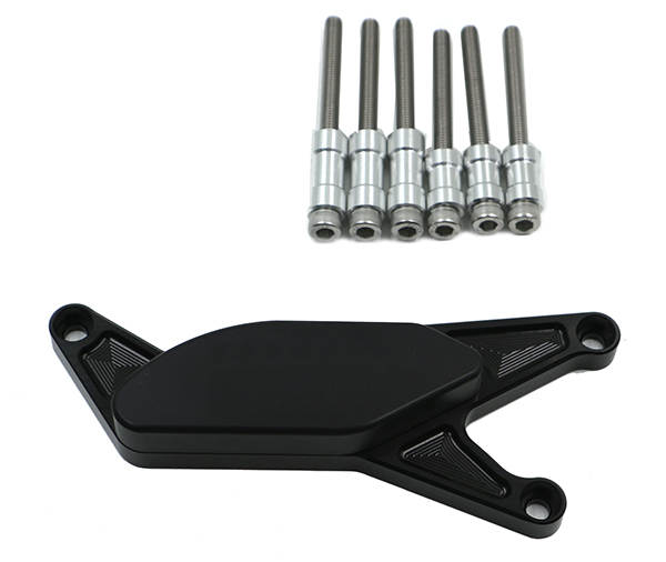 Kit Protection de Carters CNC Anodisés Noir Sifam GSX-R 600/750 2004-2005 Gauche