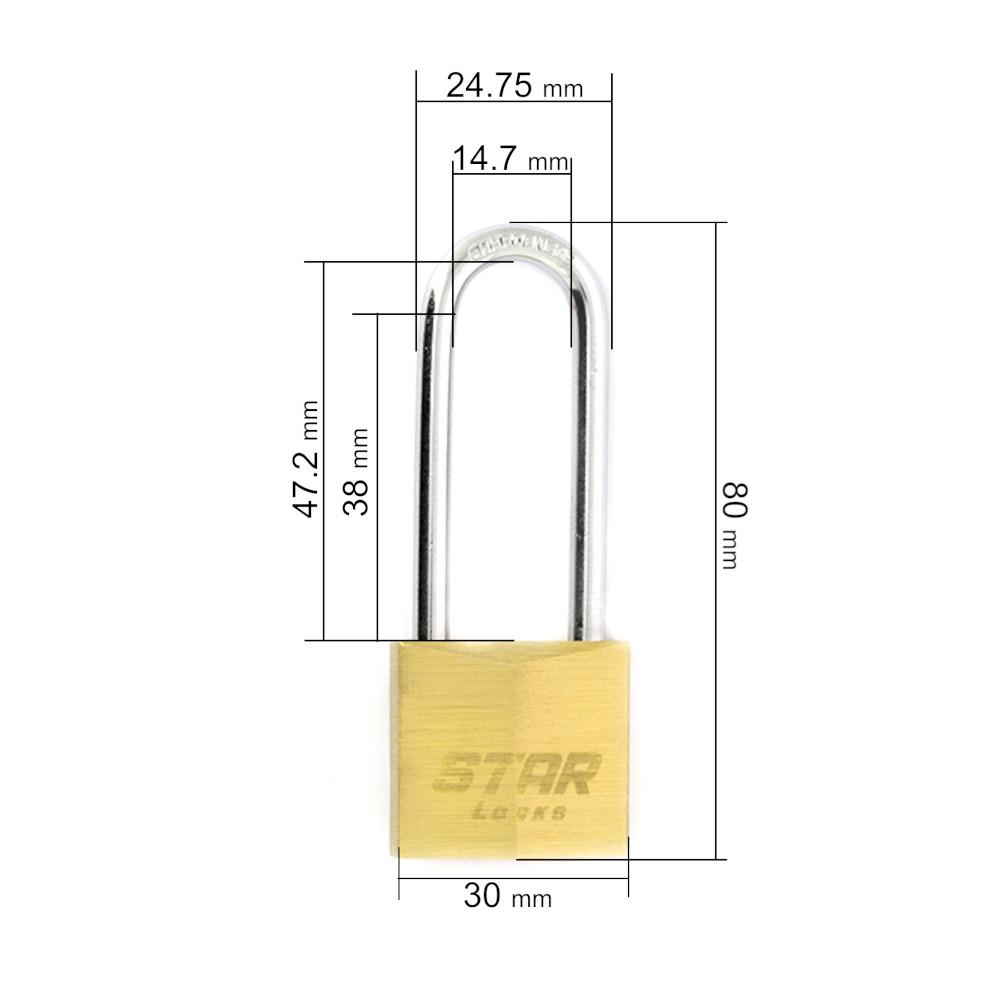 Cadenas long antivol Star Locks - vue 2
