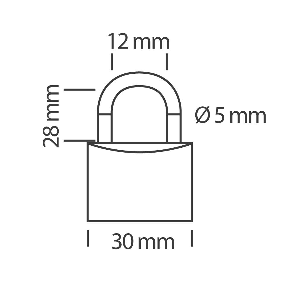 Cadenas à combinaison 3 chiffres 41mm Star Locks - vue 2