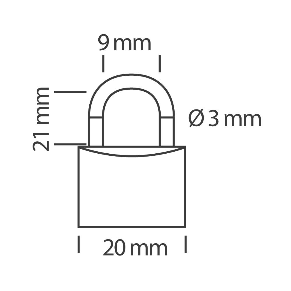 Cadenas à combinaison 3 chiffres 31 mm Star Locks - vue 2
