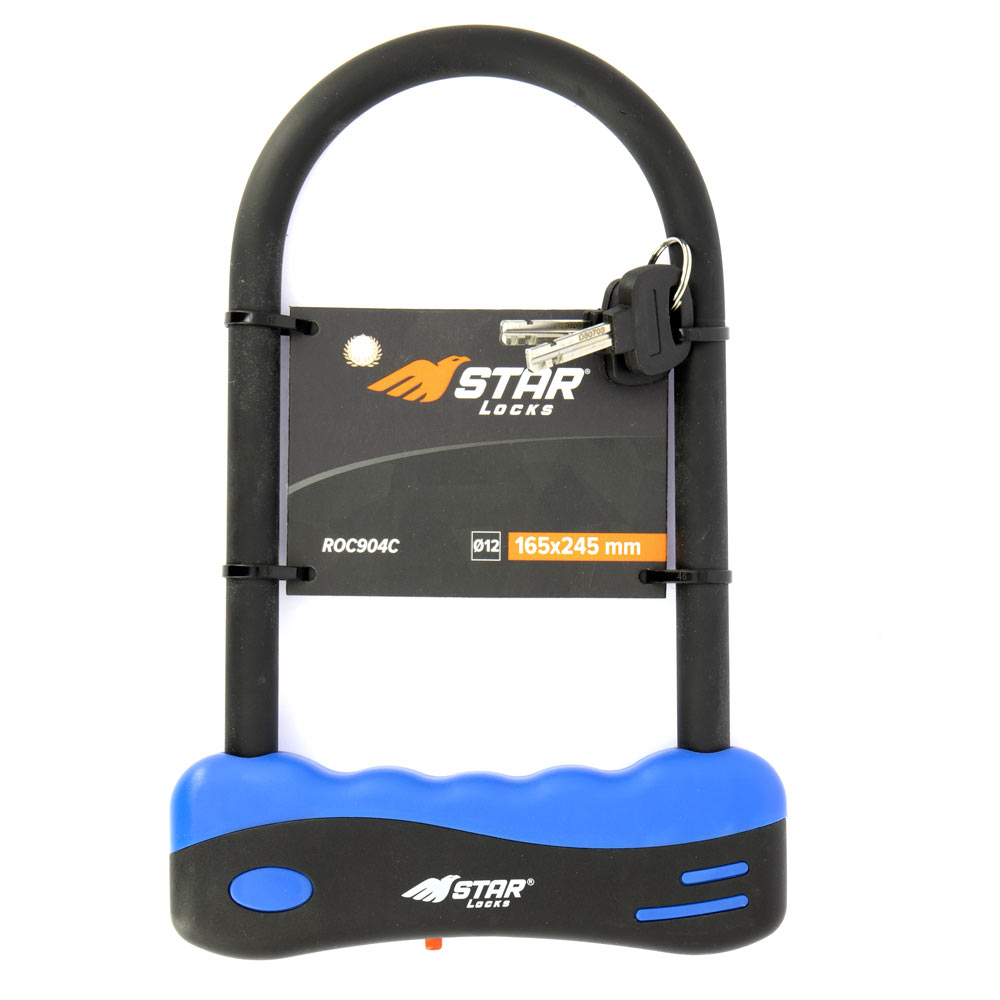 Antivol U Star Locks Moyen Ø12mm 165mm x 245mm avec 2 clefs - vue 2