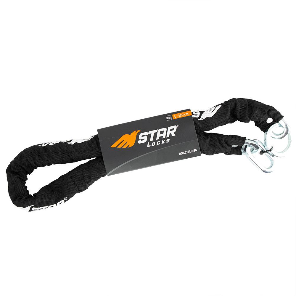 Antivol Chaîne Lasso Star Locks - Section Carrée 9.5mm - Longueur 1,2m - vue 2