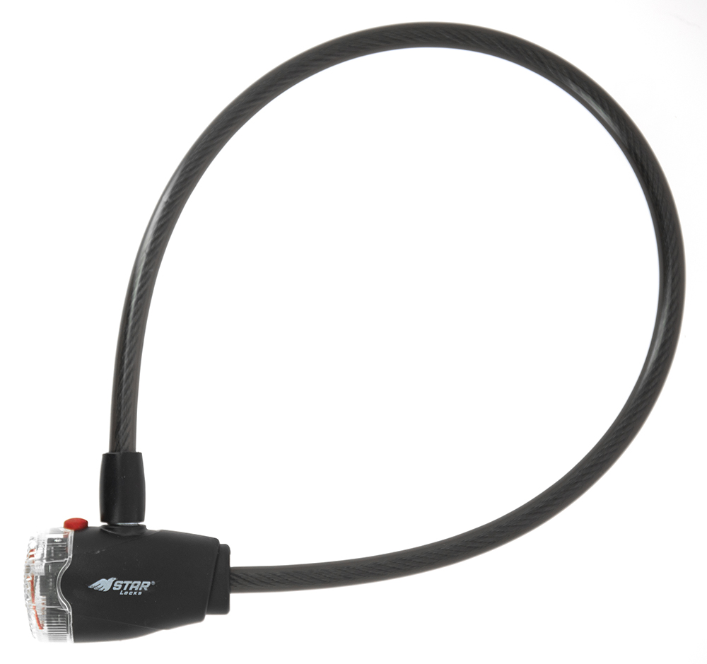 Antivol vélo câble à LED Star Locks - vue 2