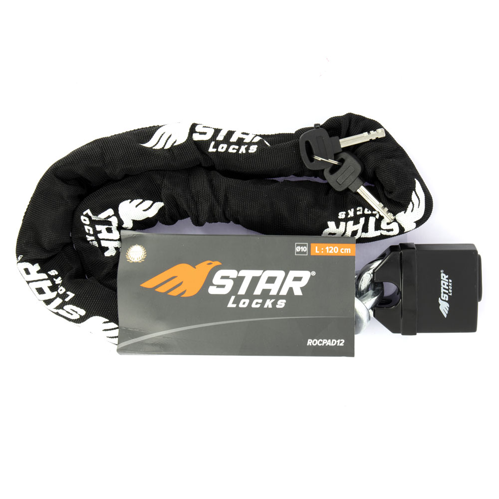 Antivol chaîne + cadenas Star Locks longueur 1m20 - vue 2