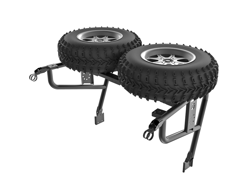 Porte-bagages porte-roues de secours GKA CFMOTO ZFORCE 1000 - vue 2
