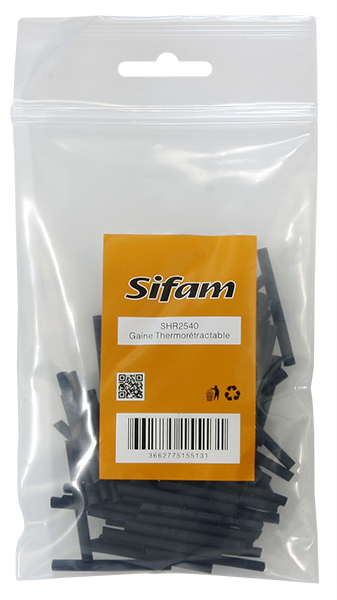 Gaine thermorétractable 2,5 x 40 mm Sac de 100 Sifam - vue 2