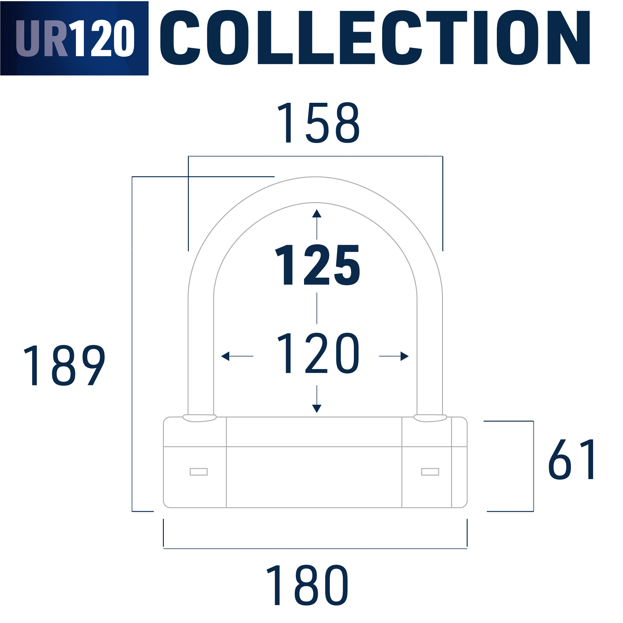 Antivol U Urban SRA UR120 ø18 120×125 homologation - vue 9