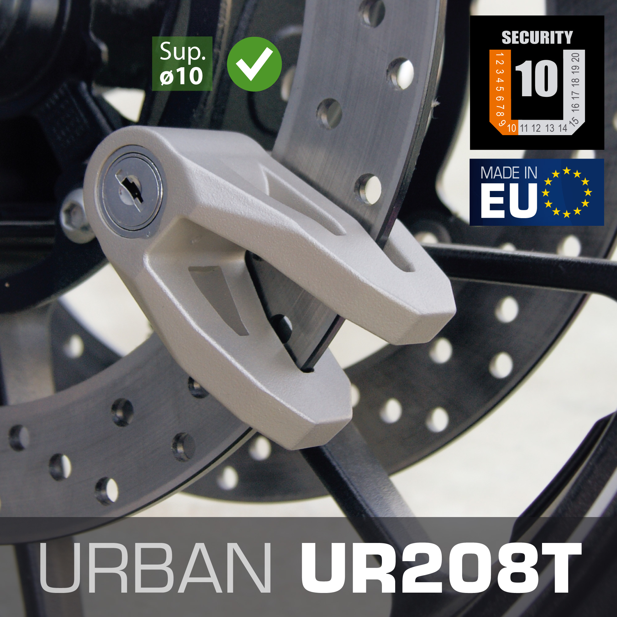 Bloque disque Ø10 mm Titanium Urban - vue 2