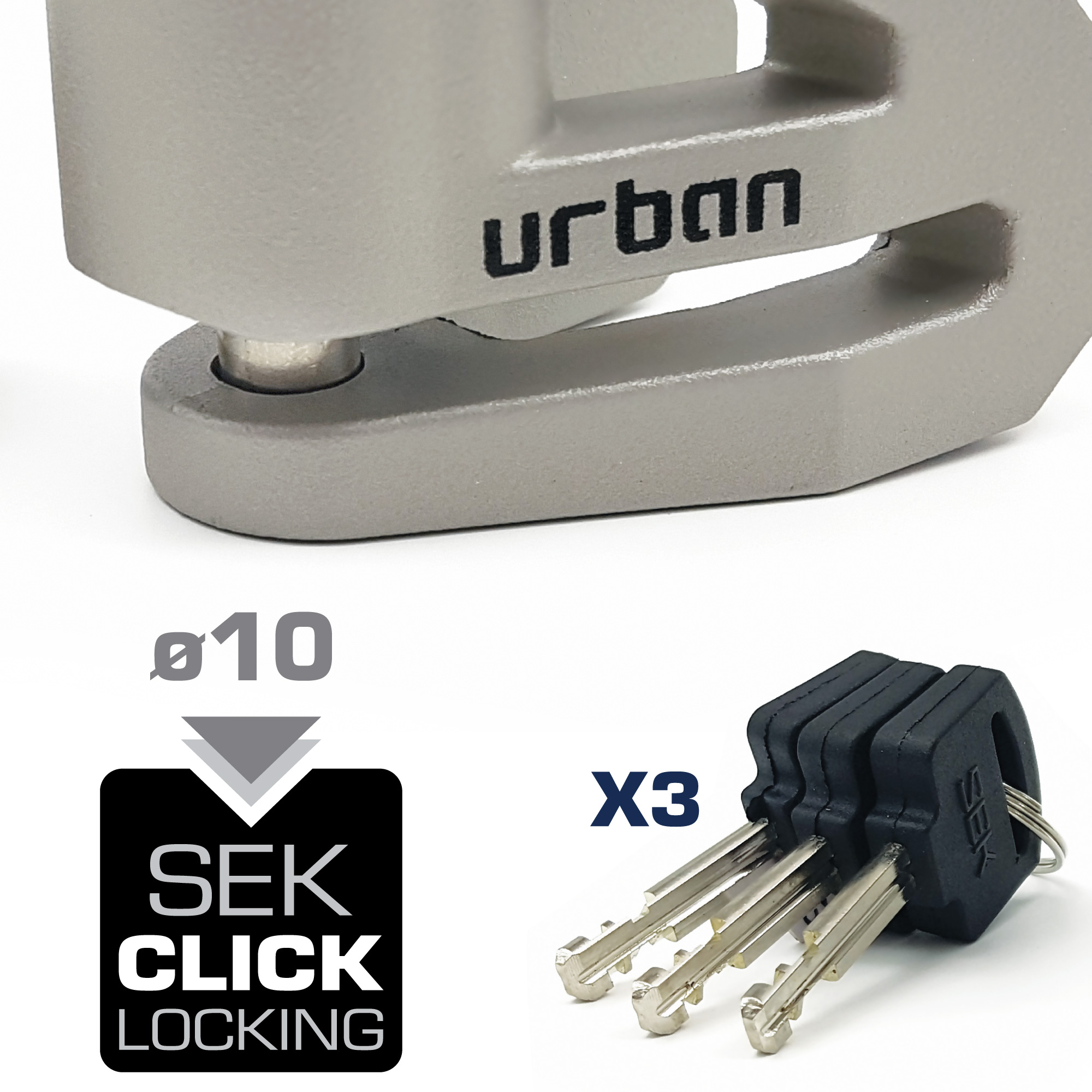 Bloque disque Ø10 mm Titanium Urban - vue 3
