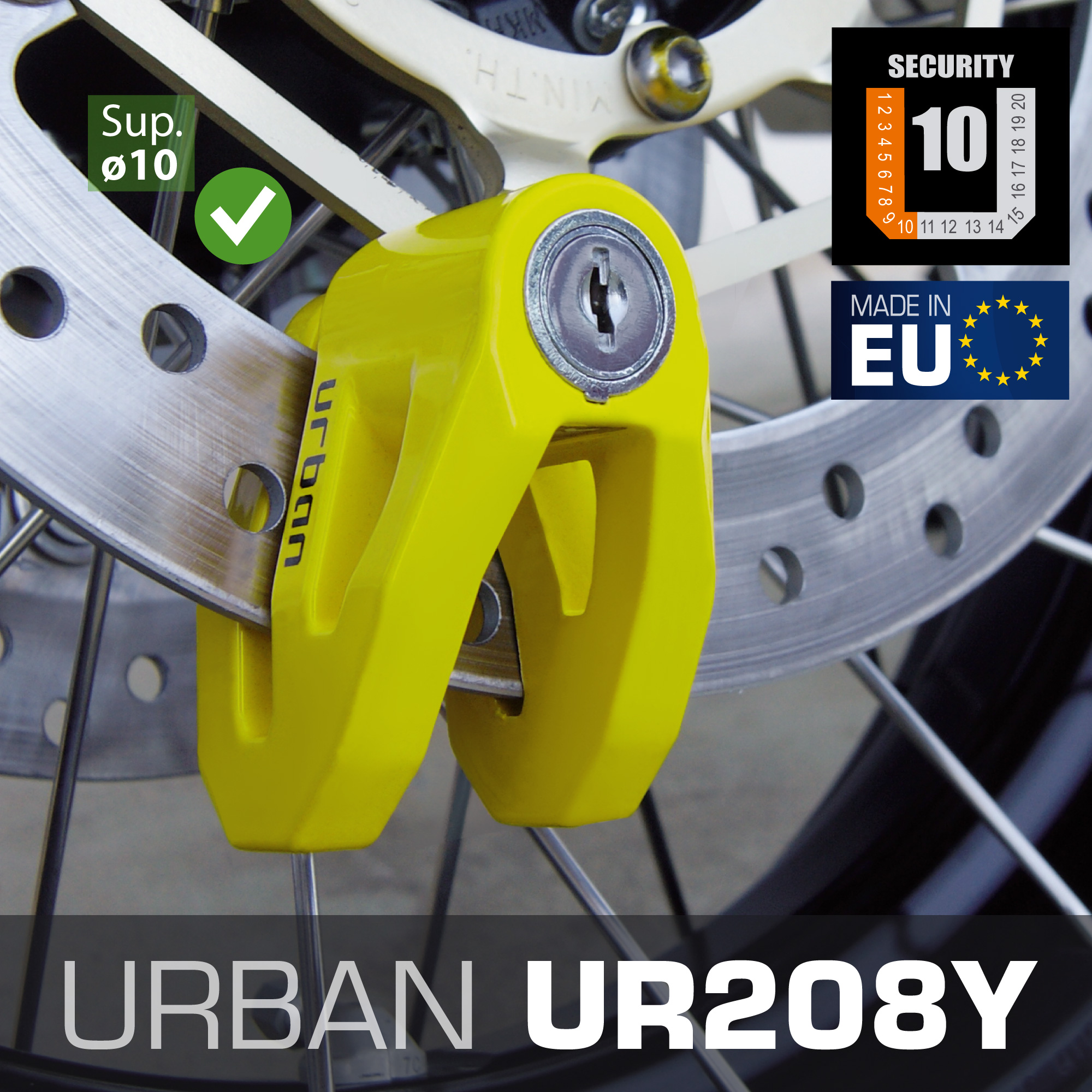 Bloque Disque Ø10 mm Jaune Urban - vue 2
