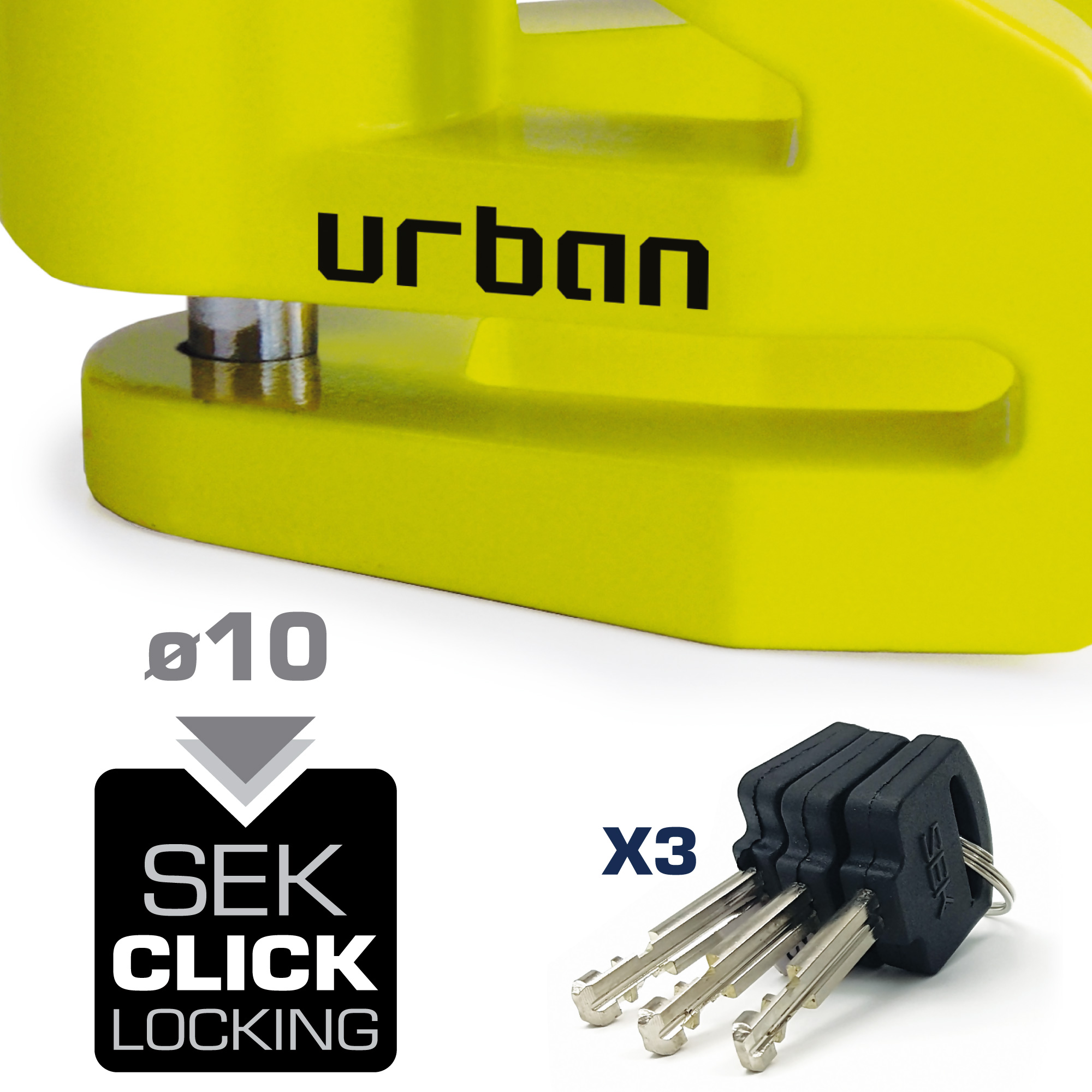 Bloque Disque Ø10 mm Jaune Urban - vue 3