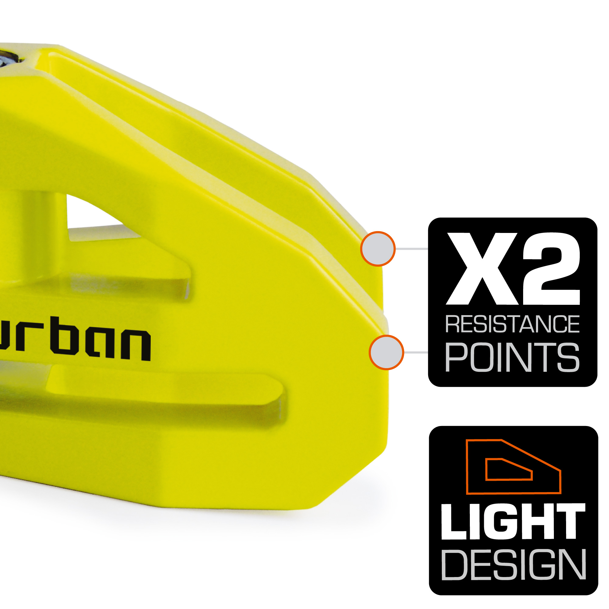 Bloque Disque Ø10 mm Jaune Urban - vue 4