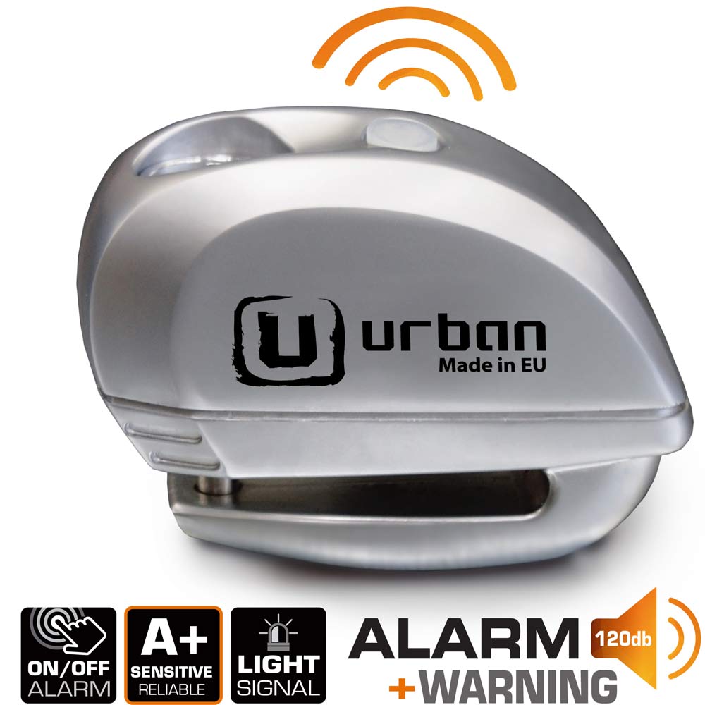 Bloque Disque Urban ø6 mm avec Alarme et Avertisseur Métal Brossé - vue 8