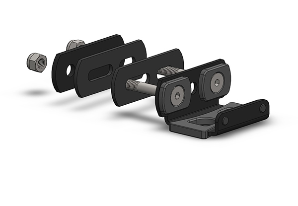 Fixation tubes et repose-pied pour UR14S / UR10S Urban - vue 2