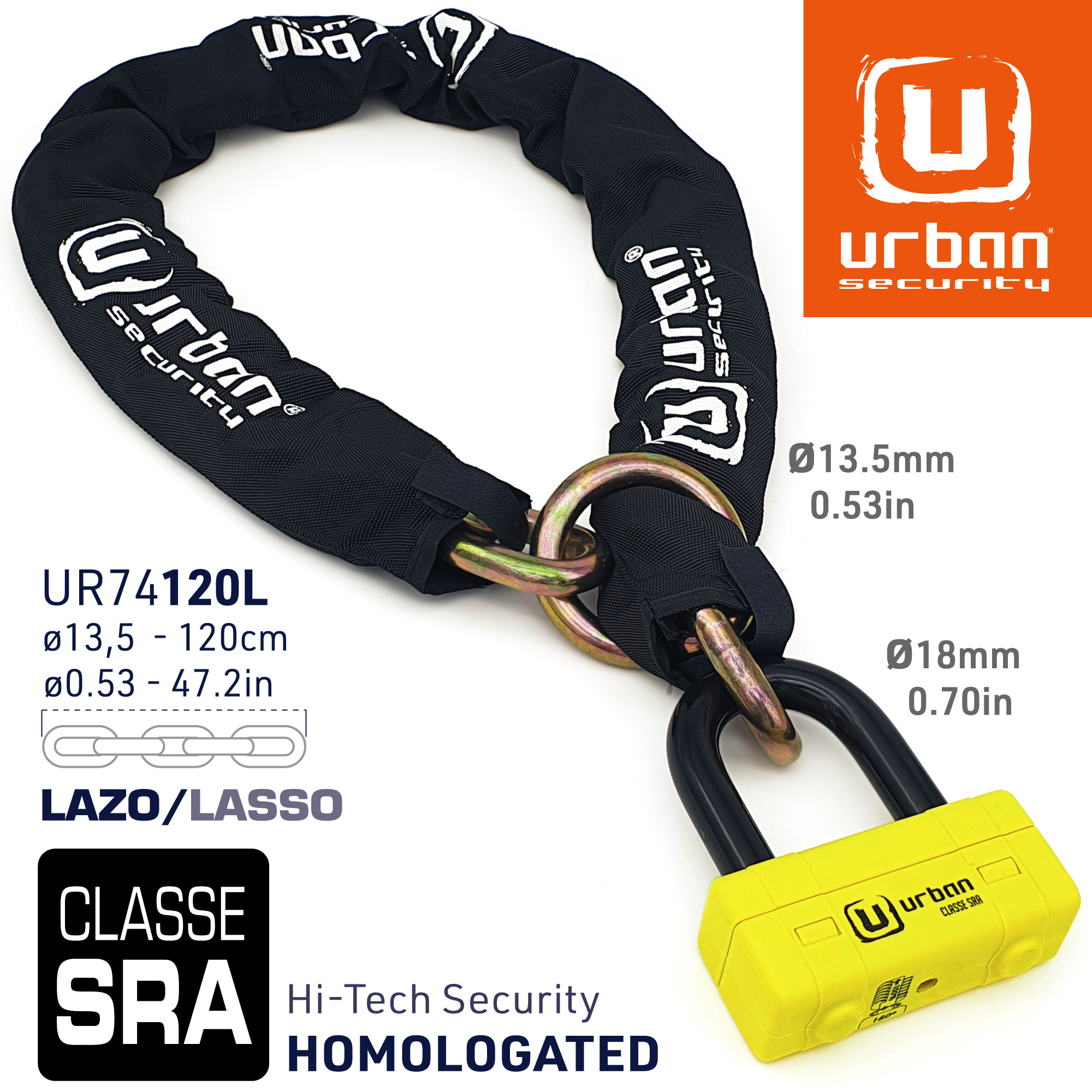 Mini U + Chaîne SRA 120 cm Urban - vue 6