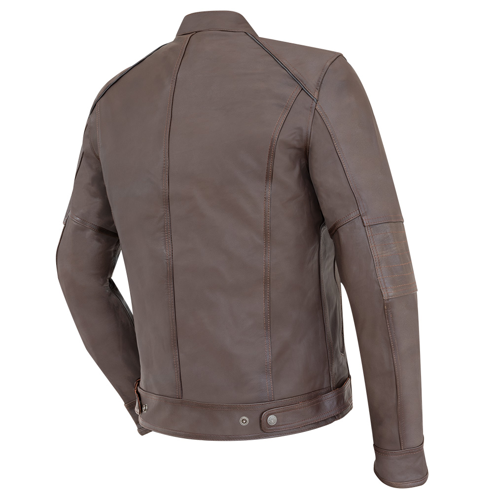 Blouson Cuir Homme Vintage Marron Gasoline Taille 4XL - vue 2