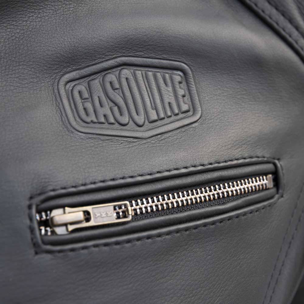 Blouson cuir vintage Lady Gasoline - vue 3