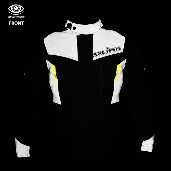 Veste moto Adventure Evo S-Line homme noir/jaune fluo taille M - vue 6