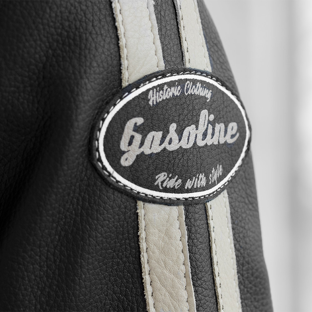 Blouson Cuir Vintage Enfield Lady Gasoline Noir Taille S - vue 3