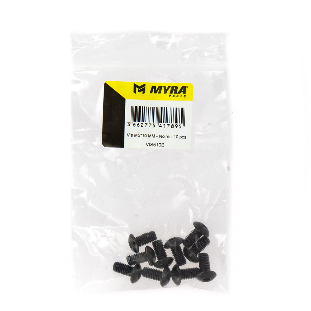 Vis M5×10 mm noire Myra (10 pièces) - vue 2