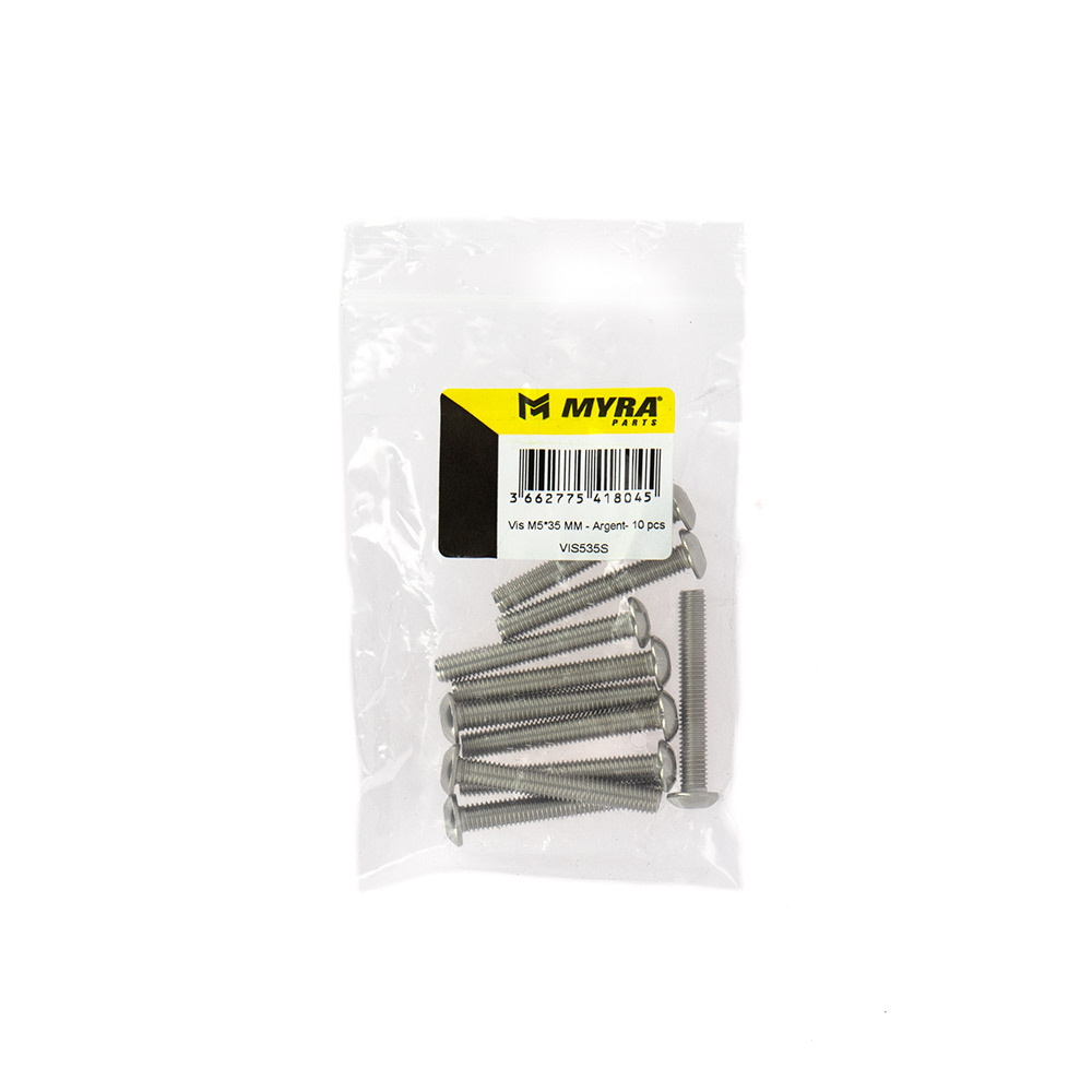 Vis M5×35 mm Myra - Argent (lot de 10) - vue 2