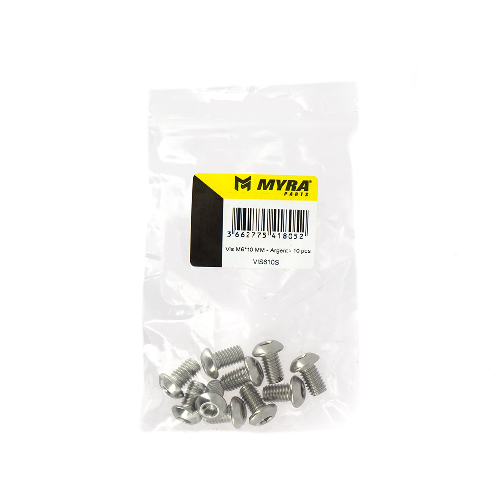 Vis M6×10 mm argent Myra (10 pièces) - vue 2