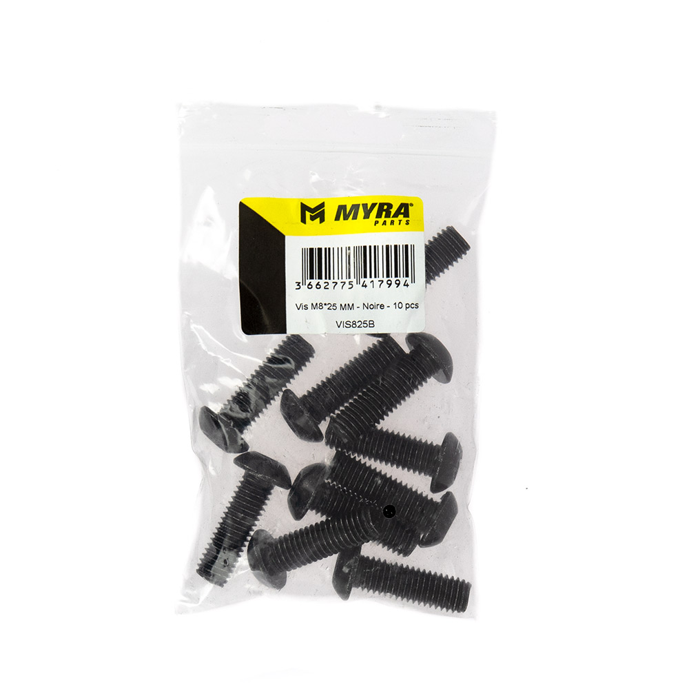 Vis M8×25 mm noire Myra - 10 pièces - vue 2
