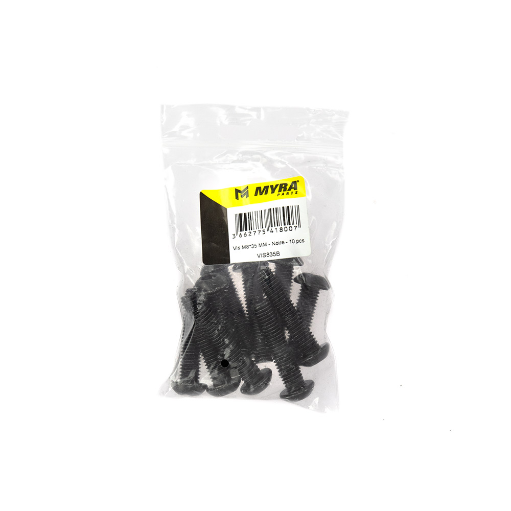 Vis M8 x 35 mm noire Myra (10 pièces) - vue 2