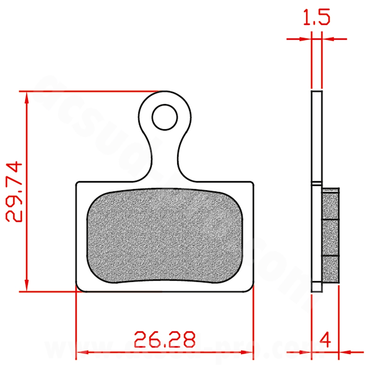 PLAQUETTE DE FREIN VELO BRENTA ORGANIQUE COMPATIBLE SHIMANO DURA-ACE R9170, ULTEGRA R8070, TIAGRA R4770, RS805, RS505, RS405, RS305
