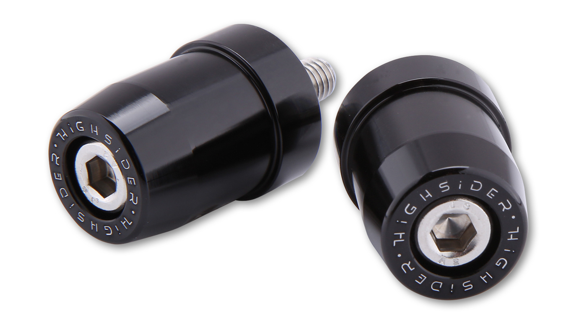 Embout de guidons, alu, noir, f. Kawasaki, M8 HIGHSIDER