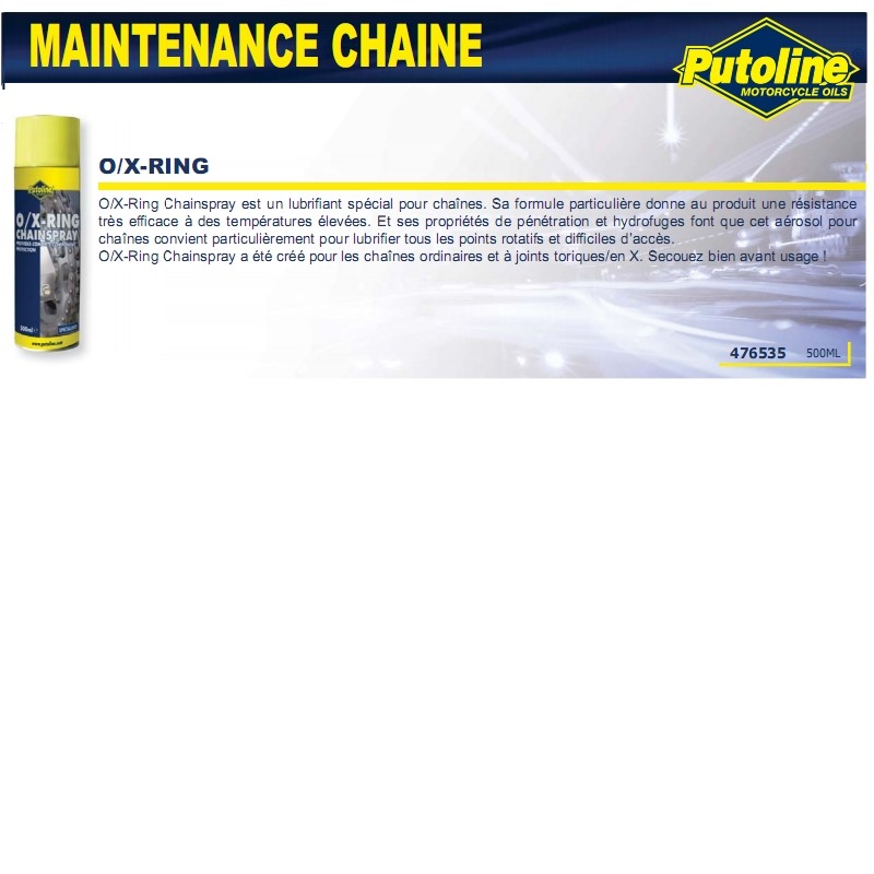 Spray à chaîne Putoline joint torique synthétique 500 mL 70289 - vue 2