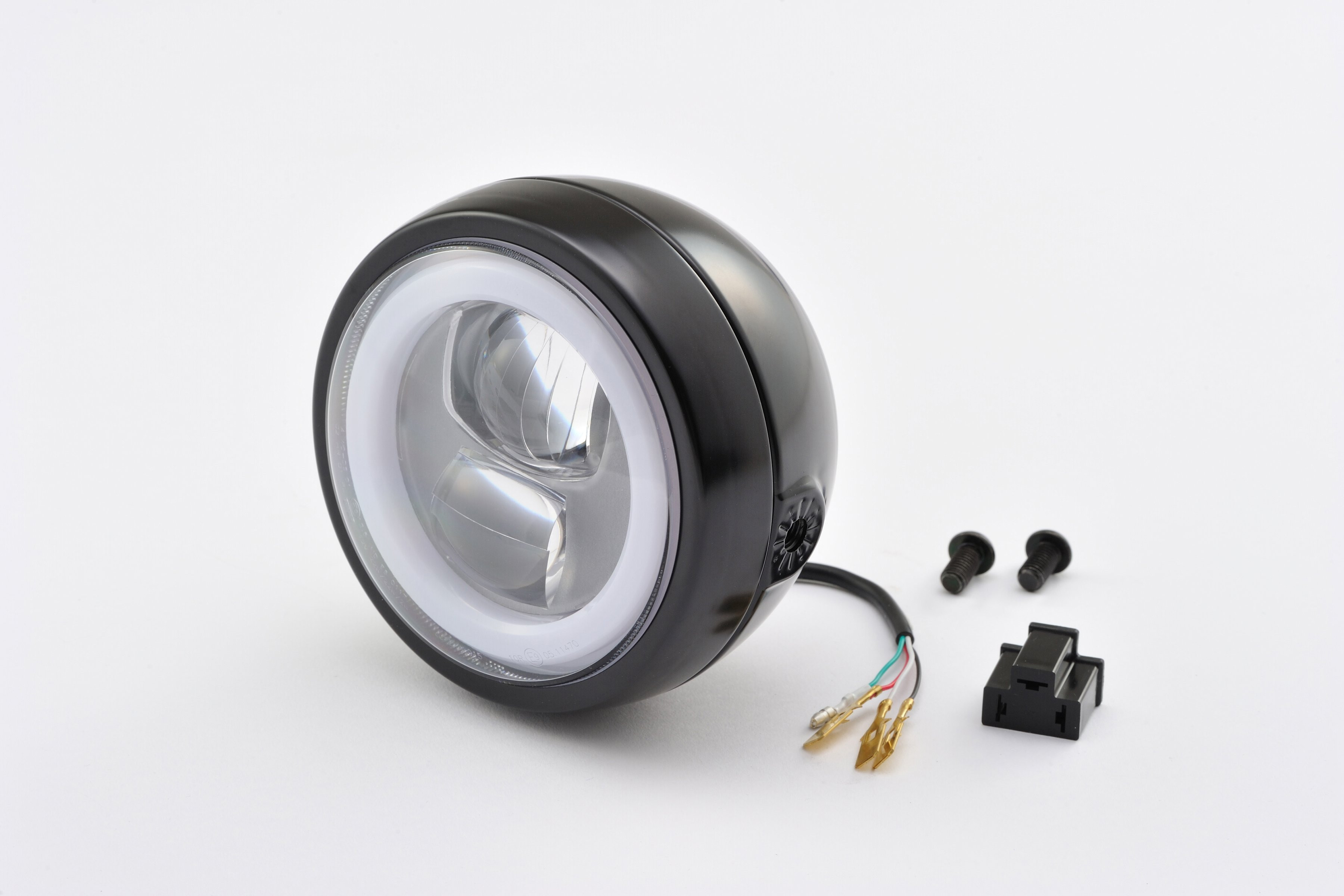 Phare LED Capsule 120 montage latéral noir Daytona - vue 2