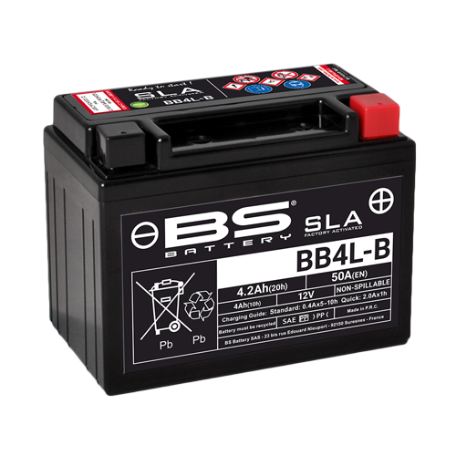 Batterie BB4L-B avec pack acide BS BATTERY - vue 2